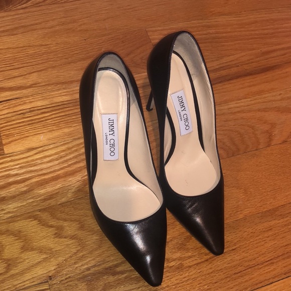 JIMMY CHOO SIMPLE CLASSIC LEATHER PUMP 38.5 - Picture 6 of 14